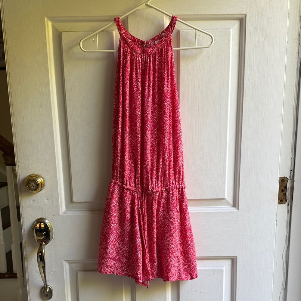 GAP Red and White Halter Romper